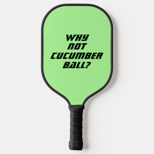 Funny Pickleball Paddle in Green ピックルボールラケット (裏面)