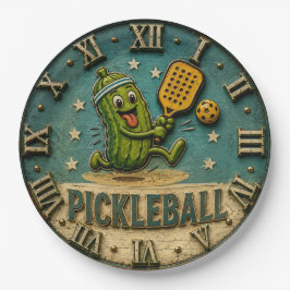 Funny Pickleball Pickle Cute Cartoon Player Gift ペーパープレート