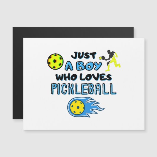 Funny Pickleball Player Just A Boy Who Loves Pickl (正面/裏面)