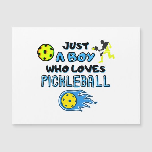 Funny Pickleball Player Just A Boy Who Loves Pickl (正面)