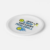 Funny Pickleball Player Just A Boy Who Loves Pickl ペーパープレート (アングル)