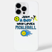 Funny Pickleball Player Just A Boy Who Loves Pickl Case-Mate iPhoneケース (裏面)