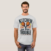 Funny Pickleball T-Shirt Grey- "Kitchen Staff" Tシャツ (正面フル)