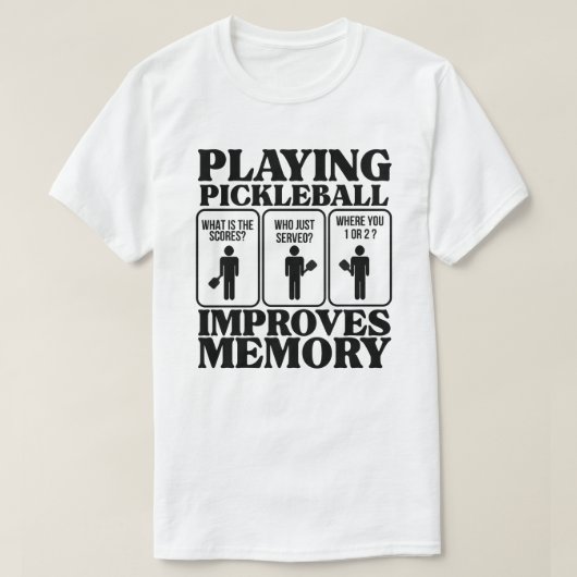 Funny Pickleball T-Shirt - Pickleball mens shirts Tシャツ (デザイン正面)