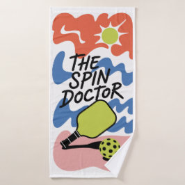 Funny Pickleball The Spin Doctor Sports Towel バスタオル