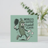 Funny Pickleball World's Okayest Pickleball Player カード (スタンド正面)