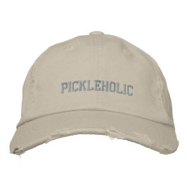 Funny Pickleholic Pickle Embroidered Baseball Hat 刺繍入りキャップ