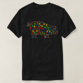 Funny Pig Animals Puzzle Pieces Autism Awareness P Tシャツ (デザイン正面)