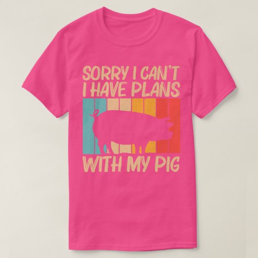 Funny Pig Design For Men Women Pig Farmer Farm Far Tシャツ (デザイン正面)