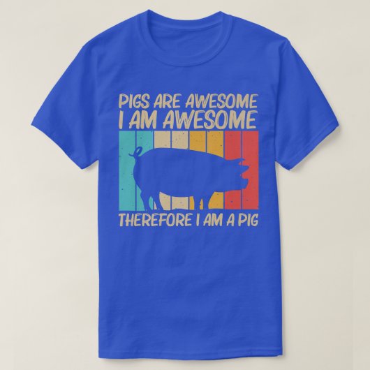 Funny Pig Design For Men Women Pig Farmer Farm Far Tシャツ (デザイン正面)
