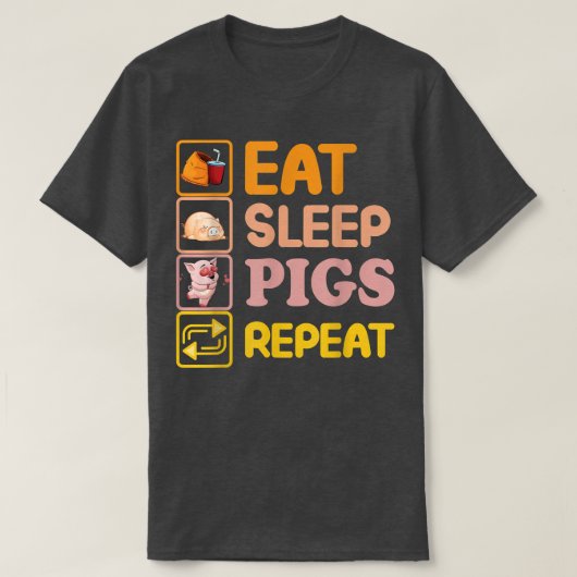Funny Pig Lover Pig Farming Piglet Farmer Farm Ani Tシャツ (デザイン正面)