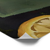 Funny Pig Reading Book – Whimsical Farmhouse ポスター (角)