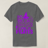 Funny Pilates Halloween Gym Eercise Witches Hat Br Tシャツ (デザイン正面)