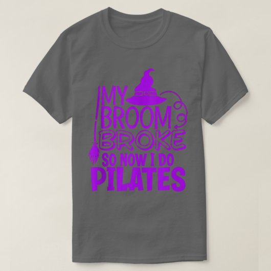 Funny Pilates Halloween Gym Eercise Witches Hat Br Tシャツ (デザイン正面)