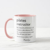 Funny Pilates Instructor Definition マグカップ (左)