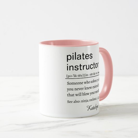 Funny Pilates Instructor Definition マグカップ (正面右)