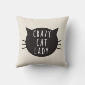 funny Pillow Ivory熱狂するな猫の女性 クッション (裏面)
