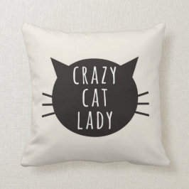 funny Pillow Ivory熱狂するな猫の女性 クッション