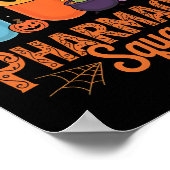 Funny Pills Pharmacy Pharmacist Squad Cute Hallowe ポスター (角)