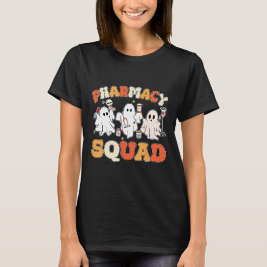 Funny Pills Pharmacy Pharmacist Squad Cute Hallowe Tシャツ (正面)