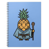 Funny Pineapple Sensei Master Samurai Illustration ノートブック (正面)