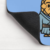 Funny Pineapple Sensei Master Samurai Illustration マウスパッド (コーナー)