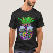 Funny Pineapple Sunglasses Aloha Hawaiian Hawaii B Tシャツ (正面)