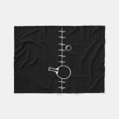 Funny Ping Pong Gift For Men Women Table Tennis He フリースブランケット (正面(横))