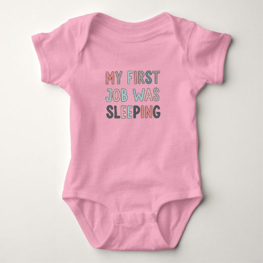 Funny Pink Bodysuit for Newborn – Perfect Gift ベビーボディスーツ (正面)