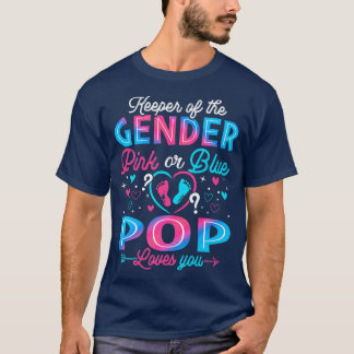 Funny Pink Or Blue Pop Loves You Gender Reveal Cut Tシャツ