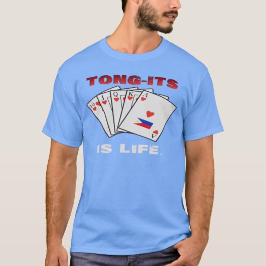 Funny Pinoy Filipino Flag Card Gameungits is Life Tシャツ (正面)