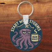 Funny Pirate Octopus Rum Roast キーホルダー (裏面)