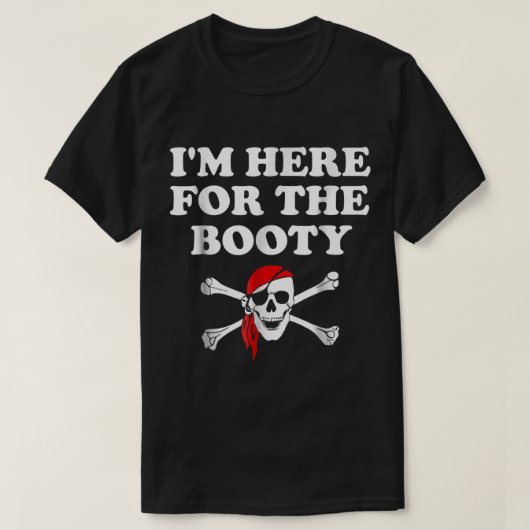 Funny Pirate Treasure Hunter Design Tシャツ (デザイン正面)