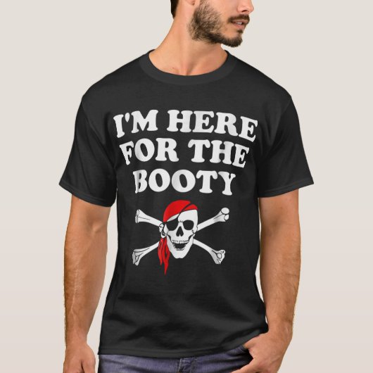 Funny Pirate Treasure Hunter Design Tシャツ (正面)