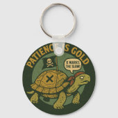 Funny Pirate Turtle Patience Gold キーホルダー (裏面)