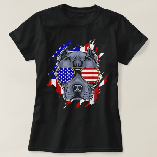 Funny Pitbulls Lovers - Pittbull T-Shirt Tシャツ (デザイン正面)