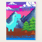 Funny Pixel Gamer Pixelated- Dinosaur Illustration プランナー手帳 (裏面)