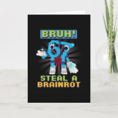 Funny Pixel Meme Bruh 67 Steal A Brainrot  カード (正面)