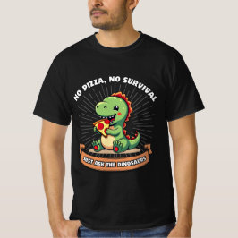 Funny Pizza Dinosaurs Lover Cute Dino eating Pizza Tシャツ