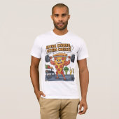 Funny Pizza Gym T-Shirt for Food & Workout Lovers Tシャツ (正面フル)
