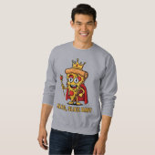 🔥 Funny Pizza King Sweatshirt スウェットシャツ (正面フル)