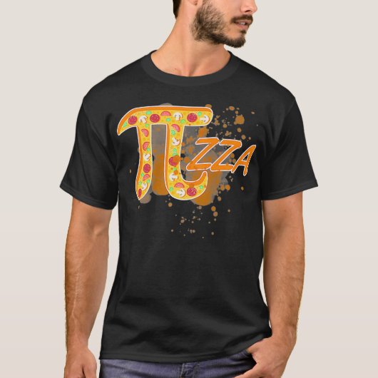 Funny Pizza Lover 3  Tシャツ (正面)