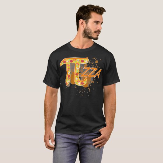 Funny Pizza Lover 3  Tシャツ (正面フル)