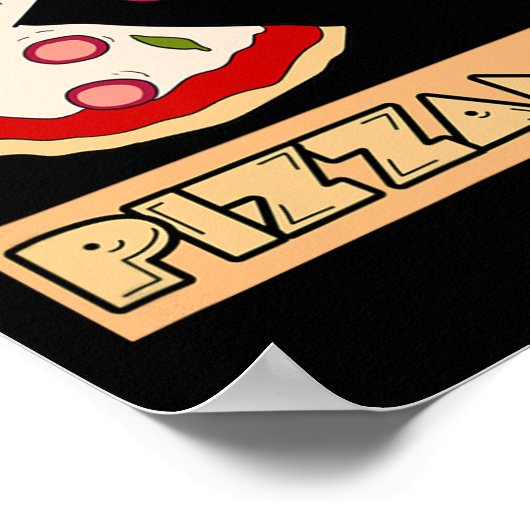 Funny Pizza Pun  ポスター (角)