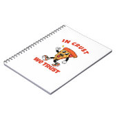 Funny Pizza Shirt – In Crust We Trust Graphic Tee ノートブック (左側)