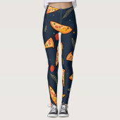 Funny pizza slice leggings レギンス (正面)
