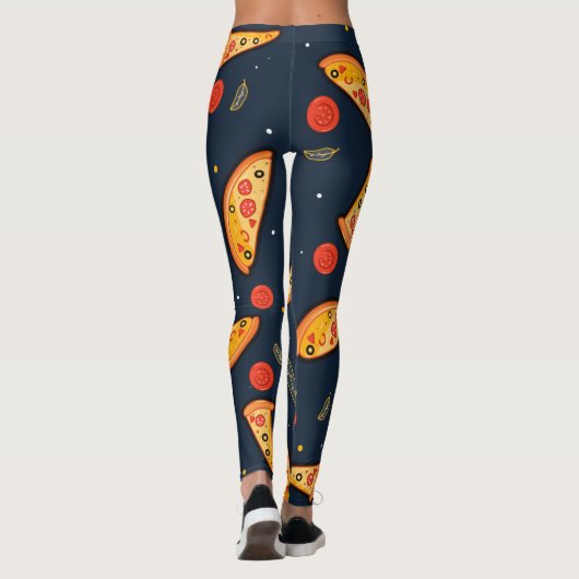 Funny pizza slice leggings レギンス (裏面)