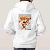 Funny  Pizza Slice T-Shirt - Cute Anthropomorphic  パーカ (裏面)
