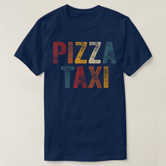 Funny Pizza Tai Pizza Courier Service Delivery Dr Tシャツ (デザイン正面)
