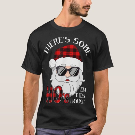 Funny Plaid Santa Christmas Design Tシャツ (正面)